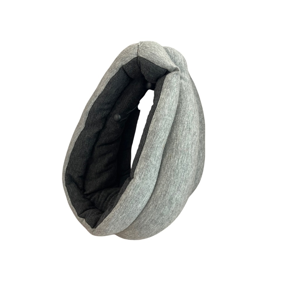 Ostrich Pillow Light Reversible Gray Travel Pillow Neck Micro Bead I01